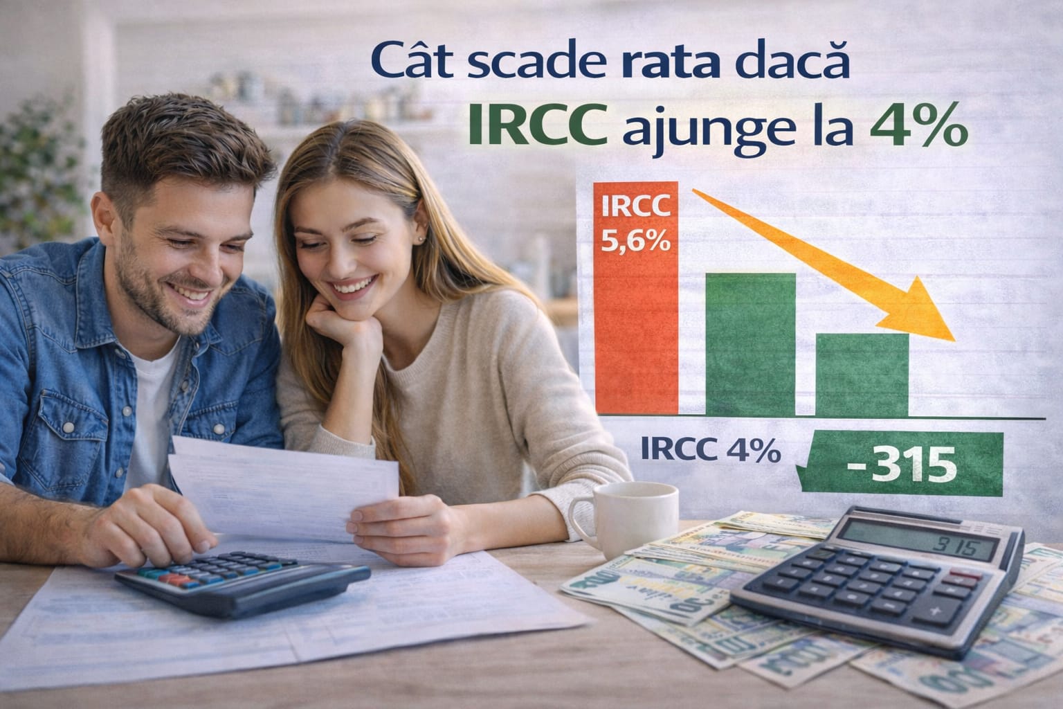 Cât scade rata ta dacă IRCC ajunge la 4%?